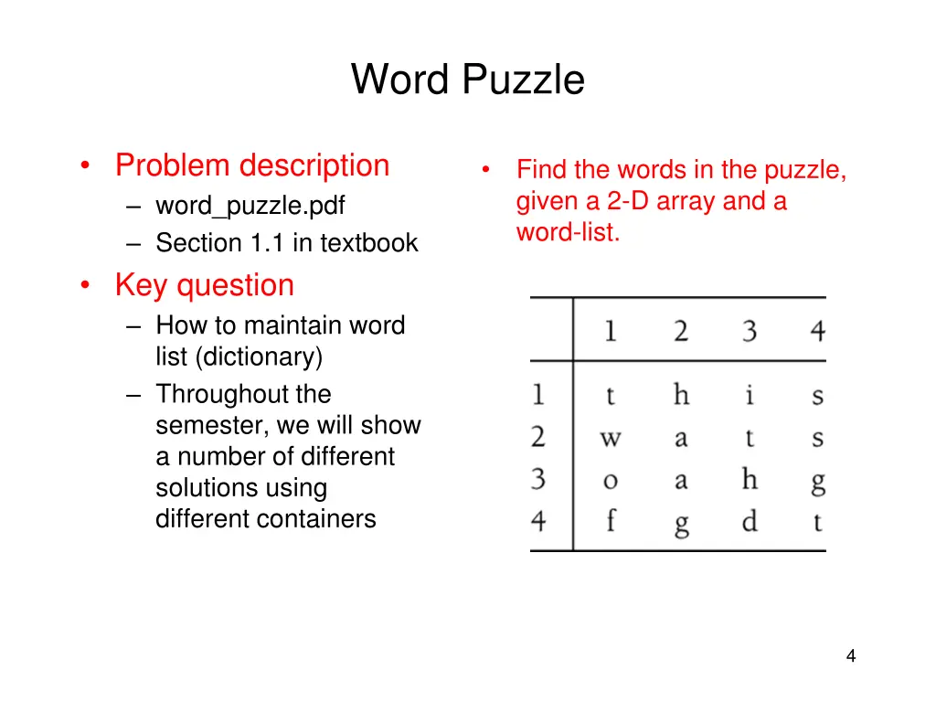 word puzzle