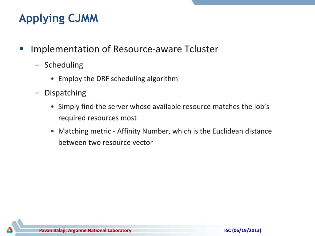 applying cjmm 2