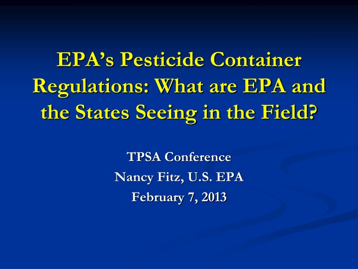 epa s pesticide container regulations what