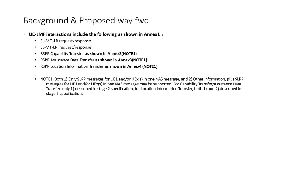 background proposed way fwd