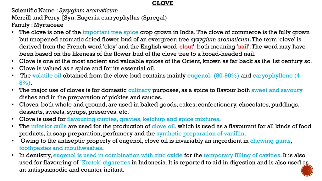 clove 1