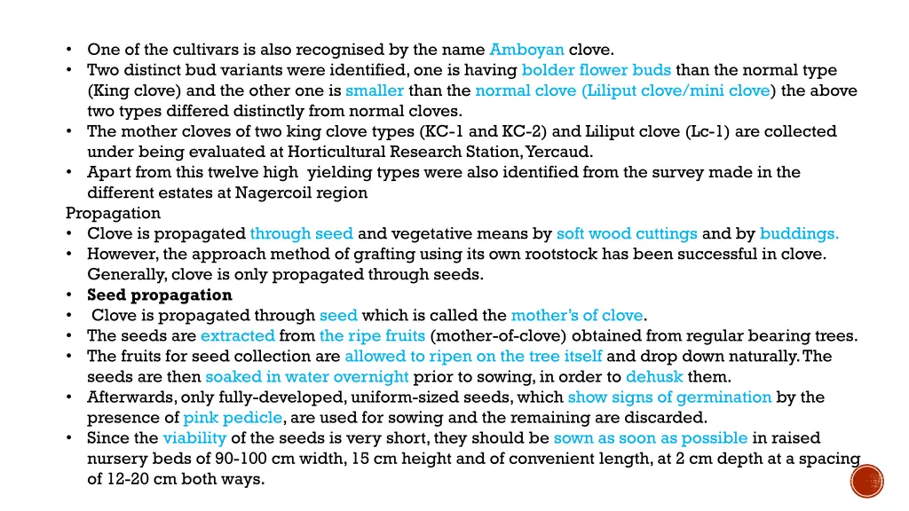 one of the cultivars is also recognised