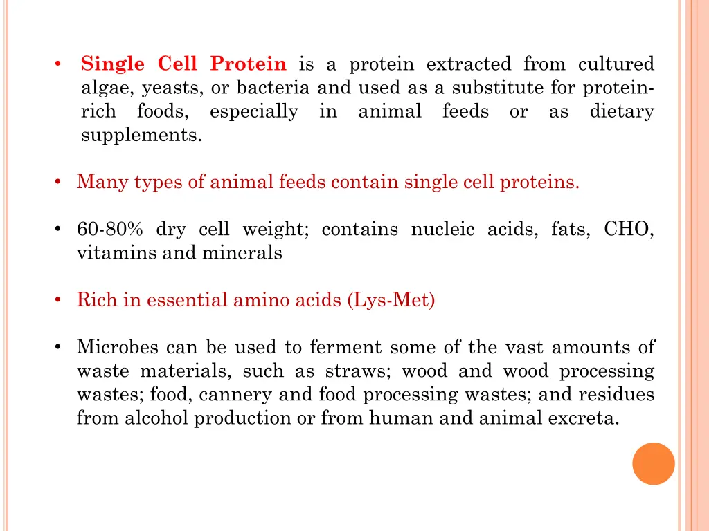 single cell protein is a protein extracted from