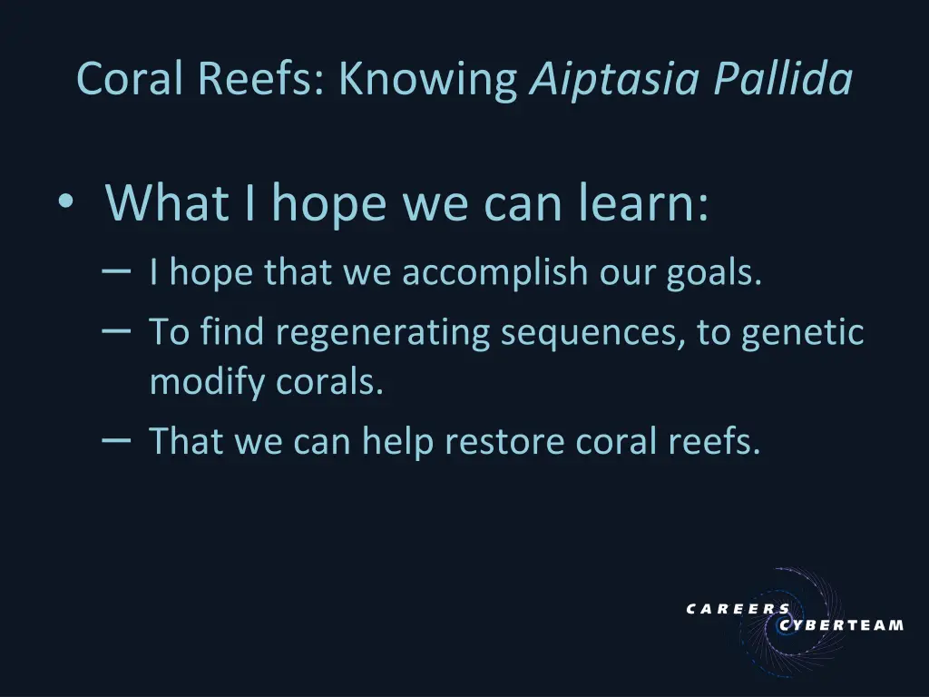 coral reefs knowing aiptasia pallida 3
