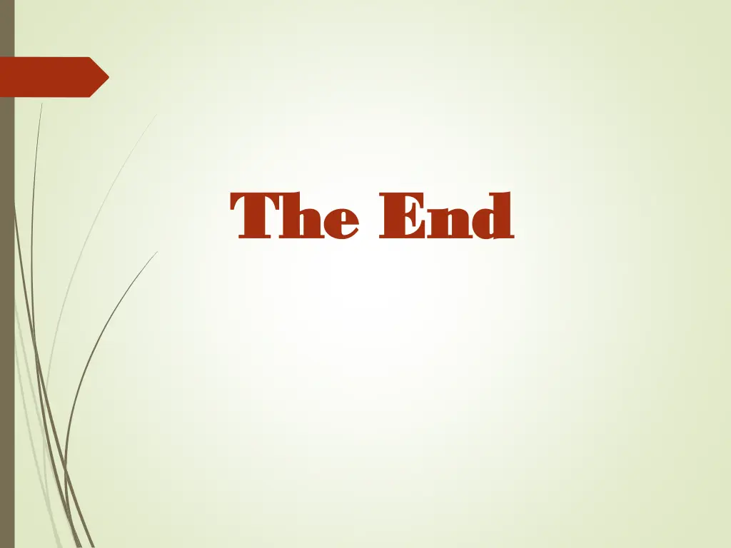 the the end