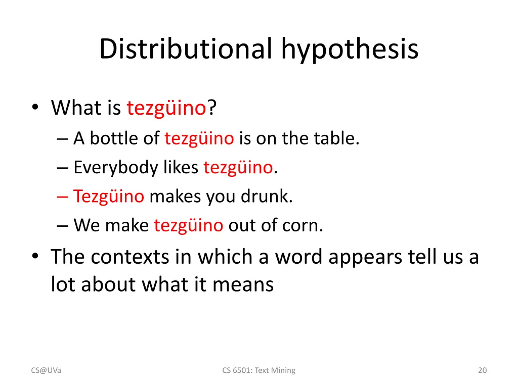 distributional hypothesis