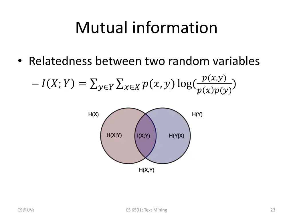 mutual information