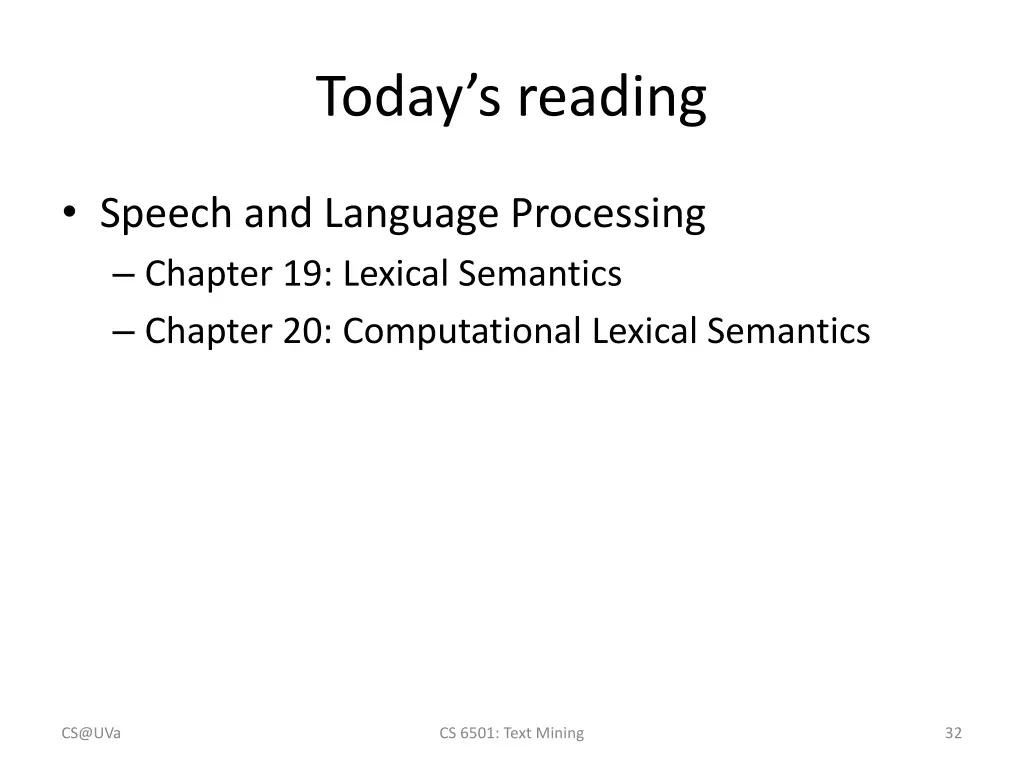 today s reading