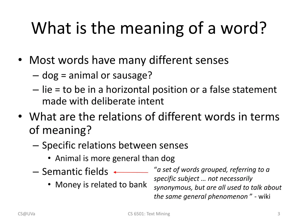what is the meaning of a word