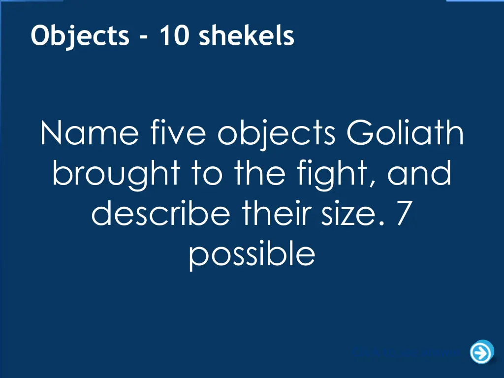 objects 10 shekels