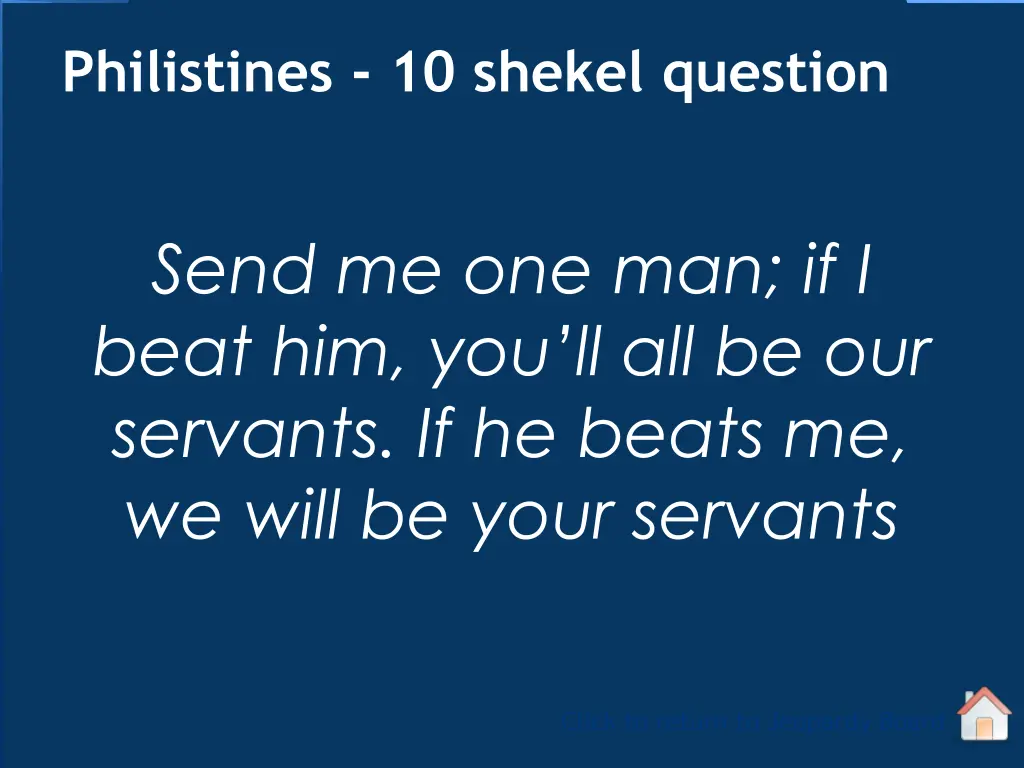 philistines 10 shekel question 1
