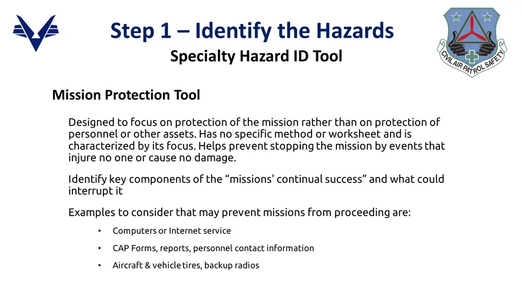 step 1 identify the hazards specialty hazard