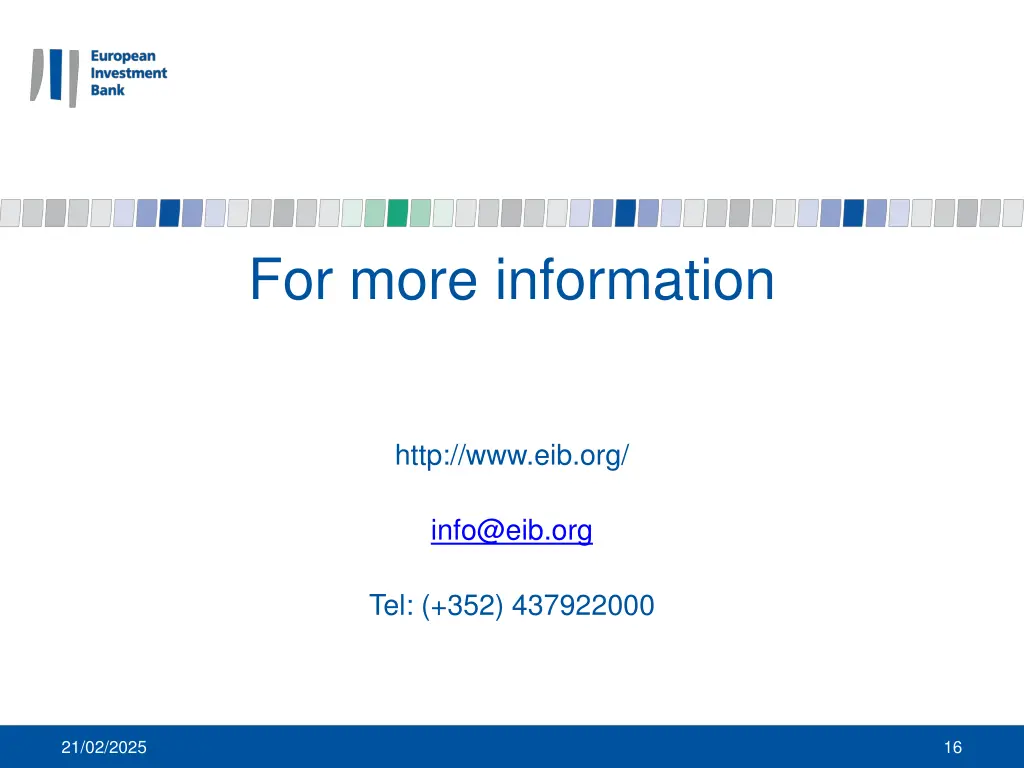 for more information