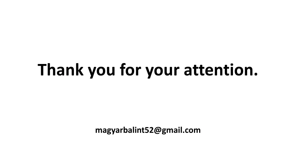 thank you for your attention