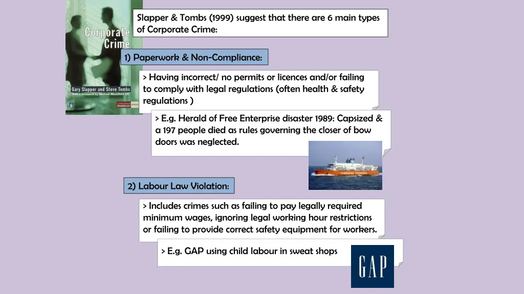 slapper tombs 1999 suggest that there are 6 main