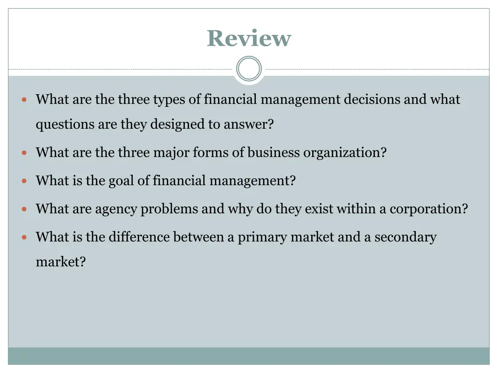 review