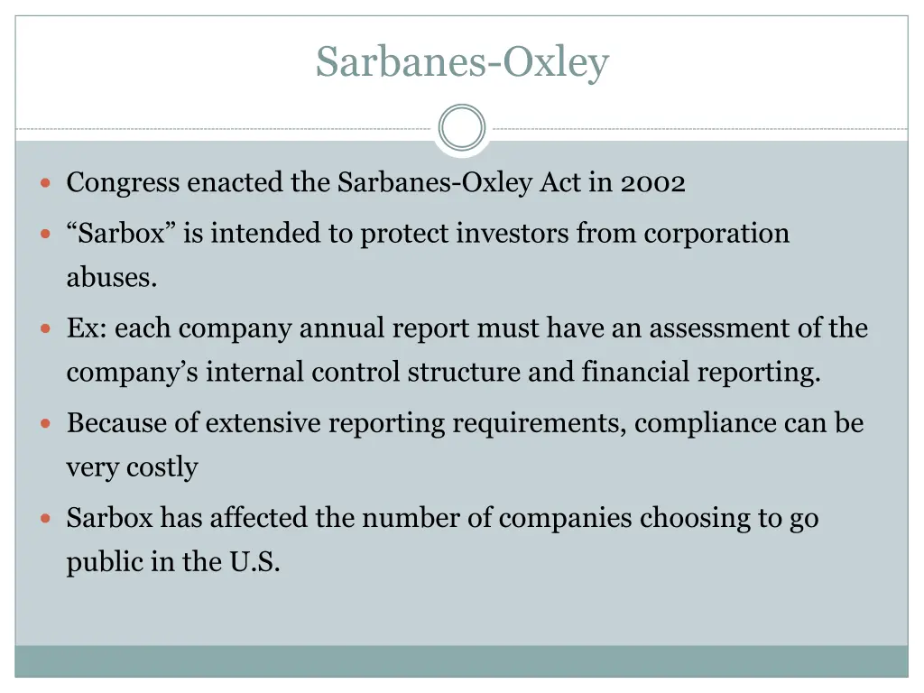 sarbanes oxley