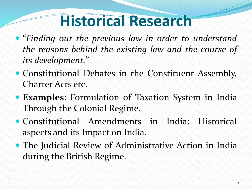 historical research finding out the previous