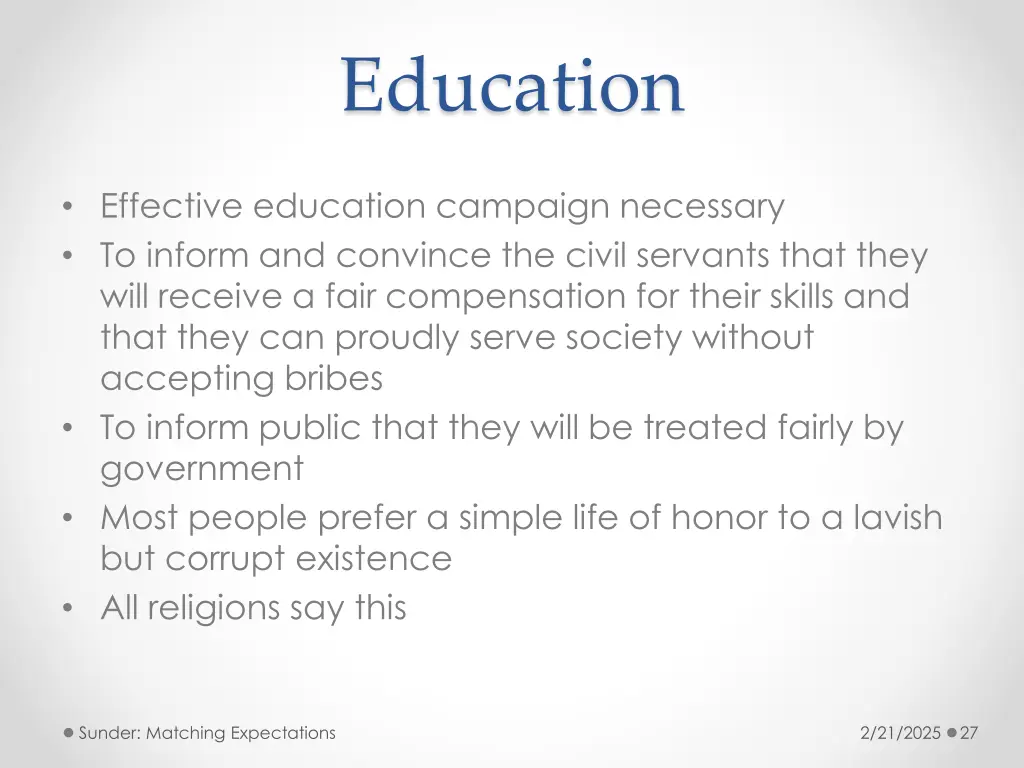education