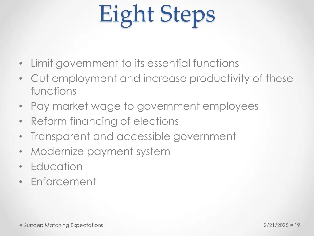 eight steps