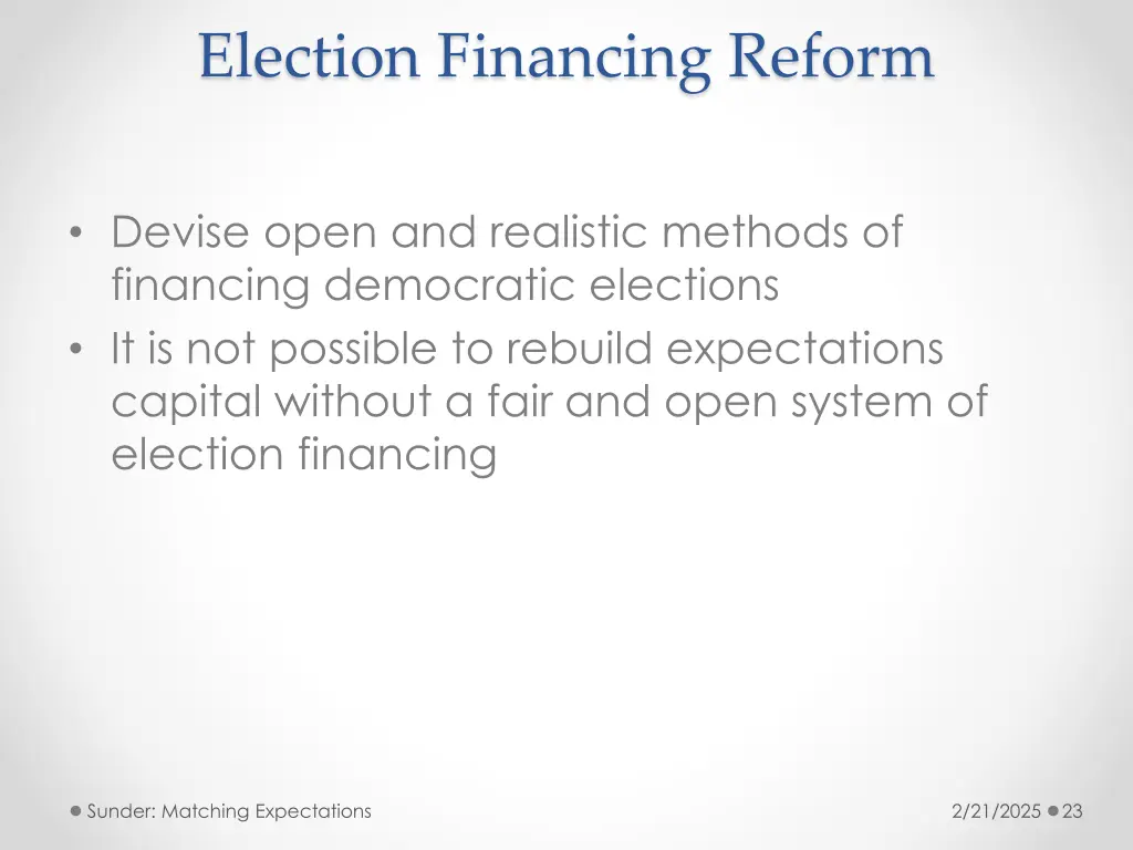 election financing reform