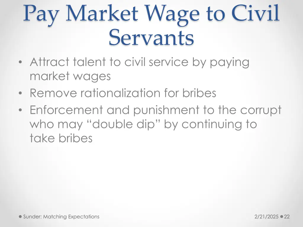 pay market wage to civil servants attract talent