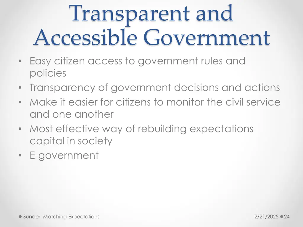 transparent and accessible government easy