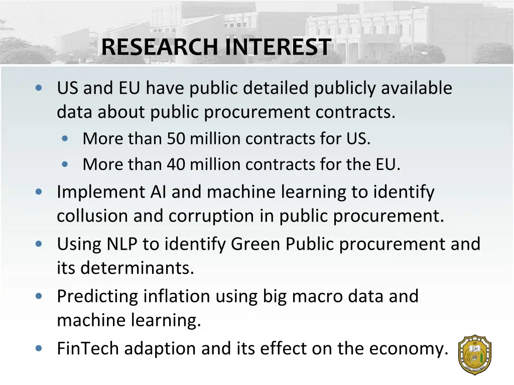 research interest