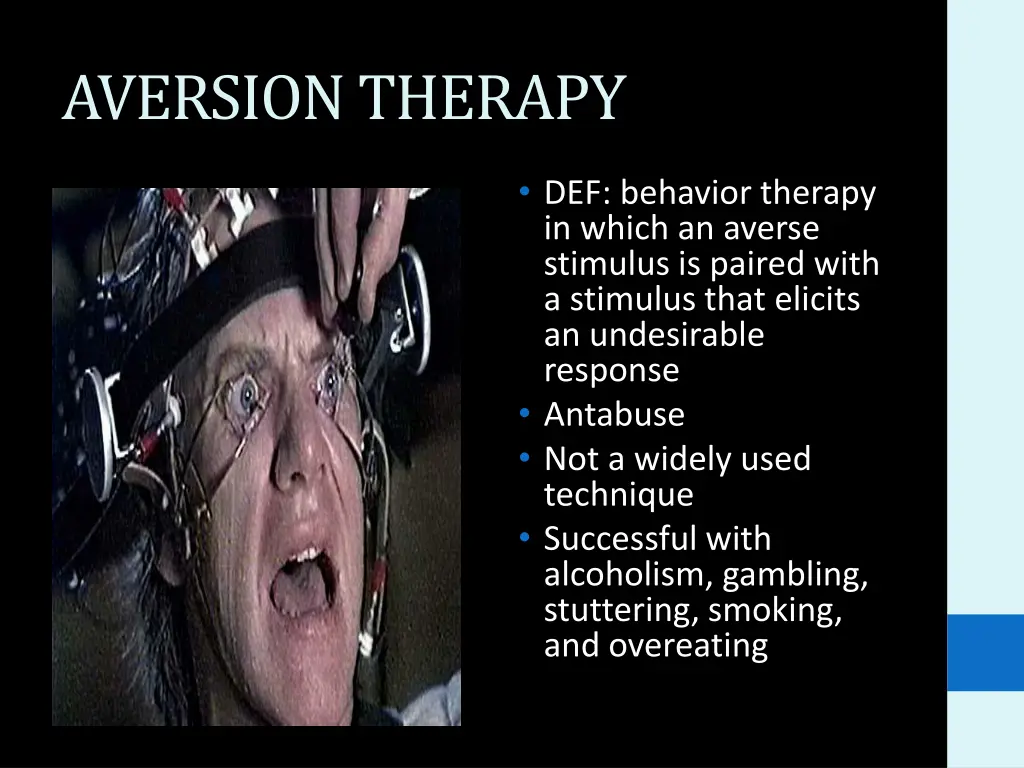 aversion therapy