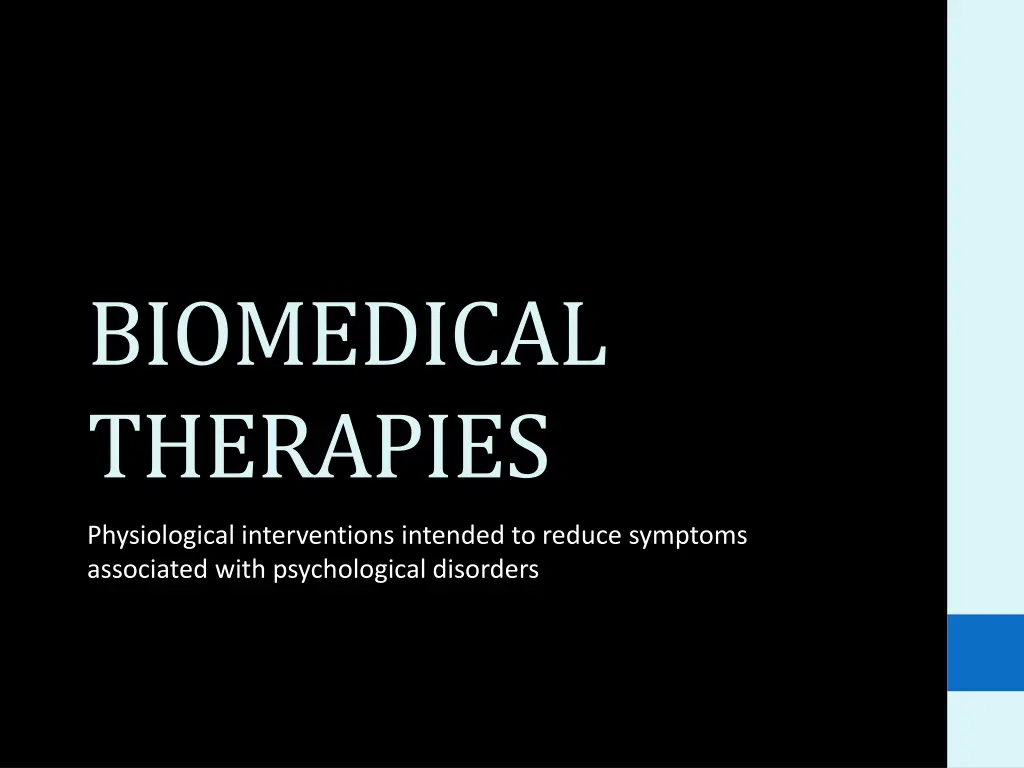 biomedical therapies