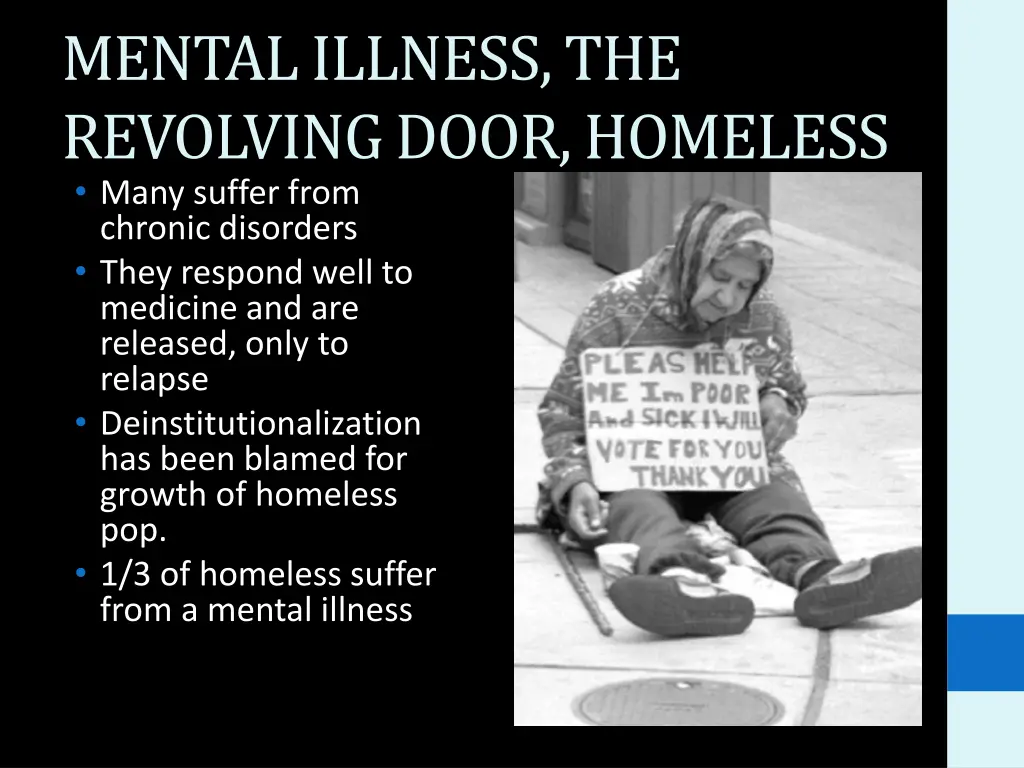 mental illness the revolving door homeless many
