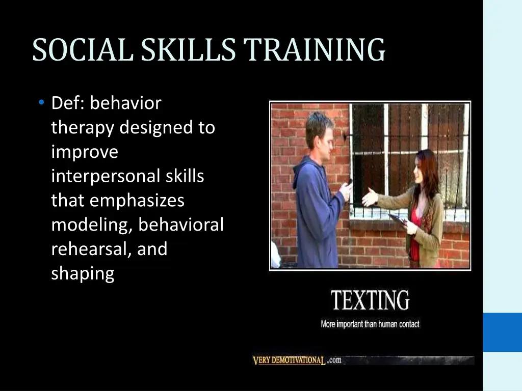 social skills training