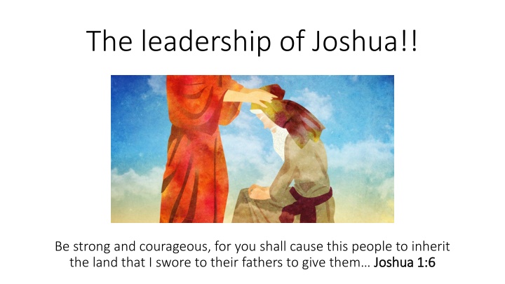the leadership of joshua