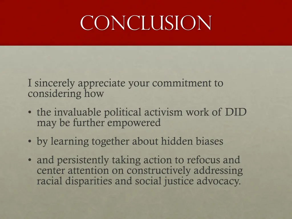 conclusion