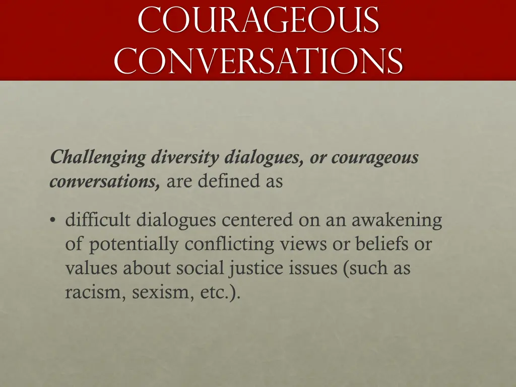 courageous conversations 1