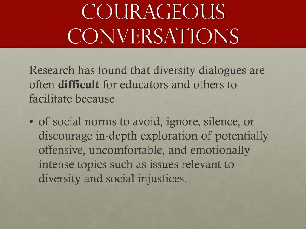 courageous conversations 2