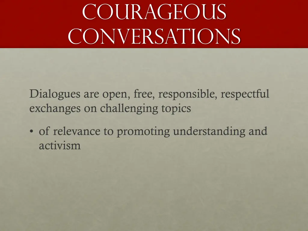 courageous conversations