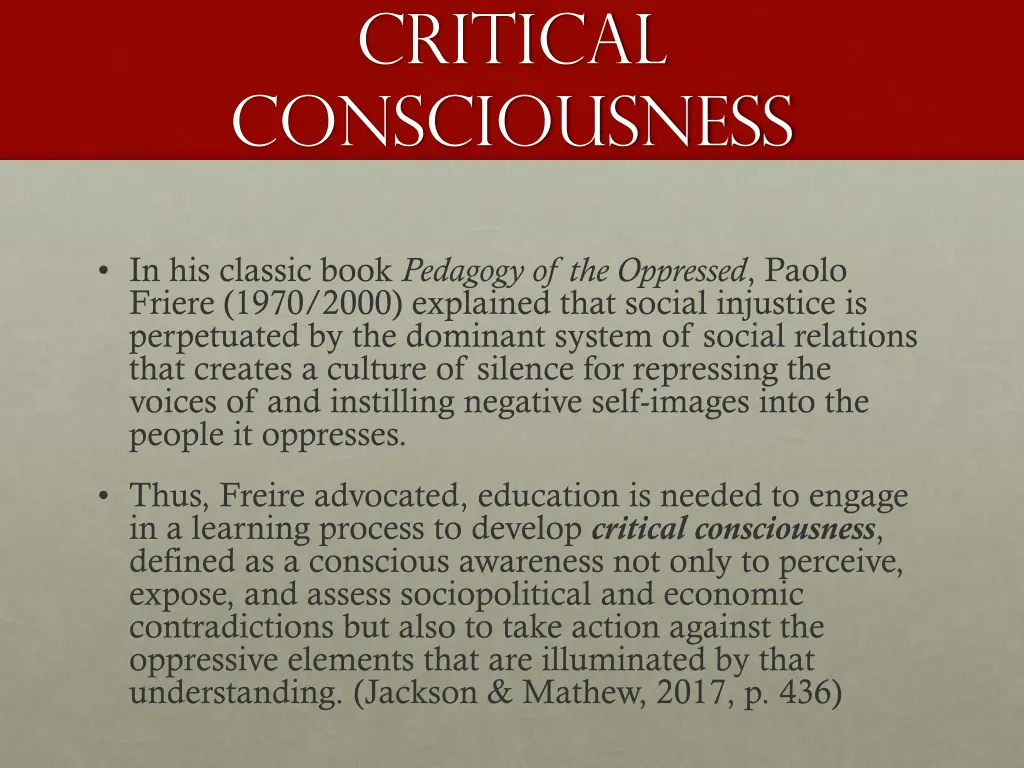 critical consciousness