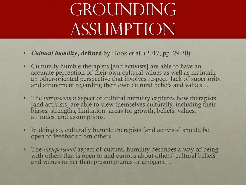 grounding assumption