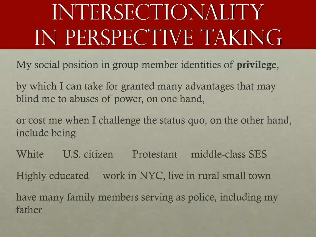 intersectionality in perspective taking 2