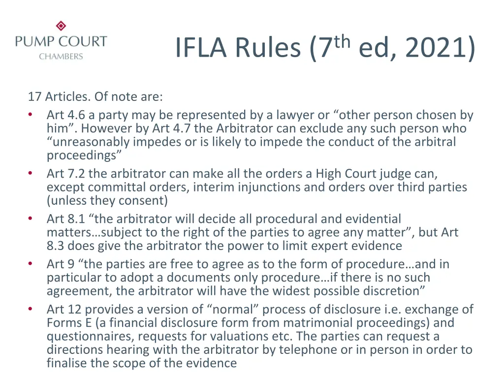 ifla rules 7 th ed 2021