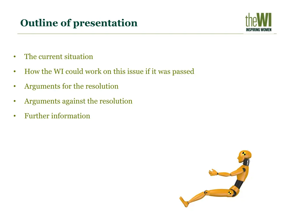 outline of presentation