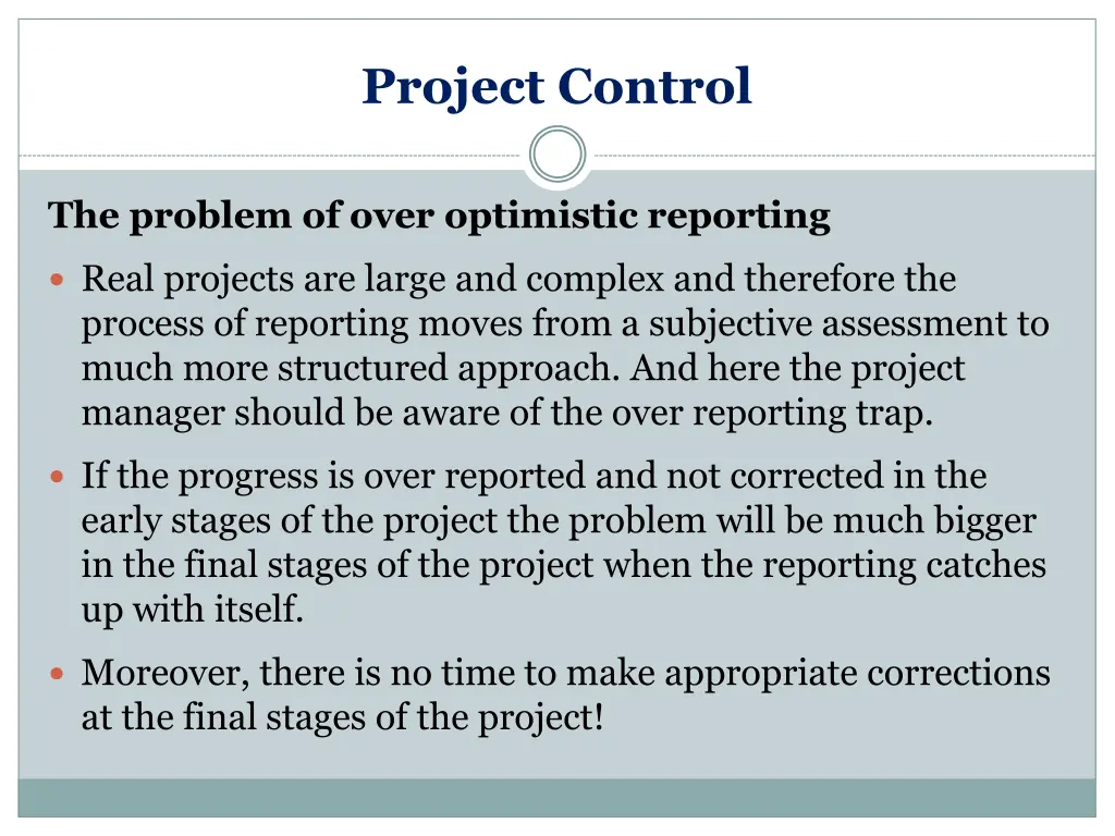 project control 1