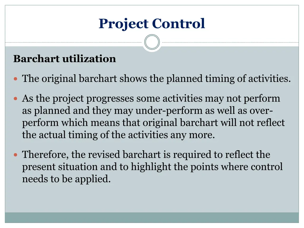 project control 12