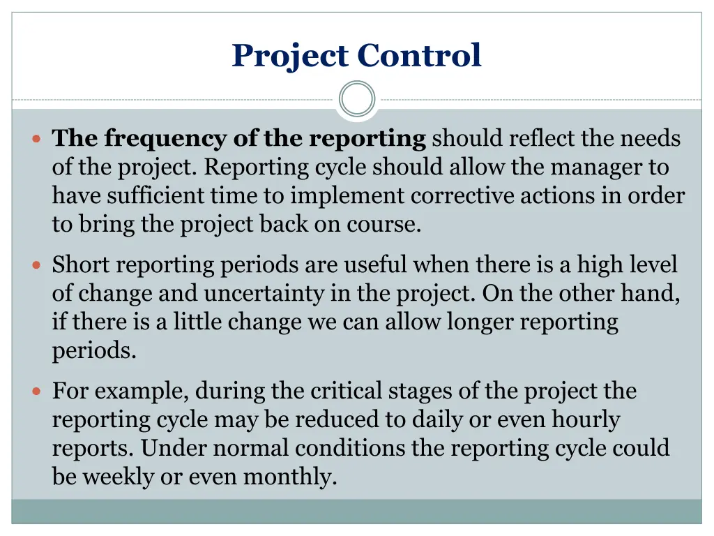 project control 5