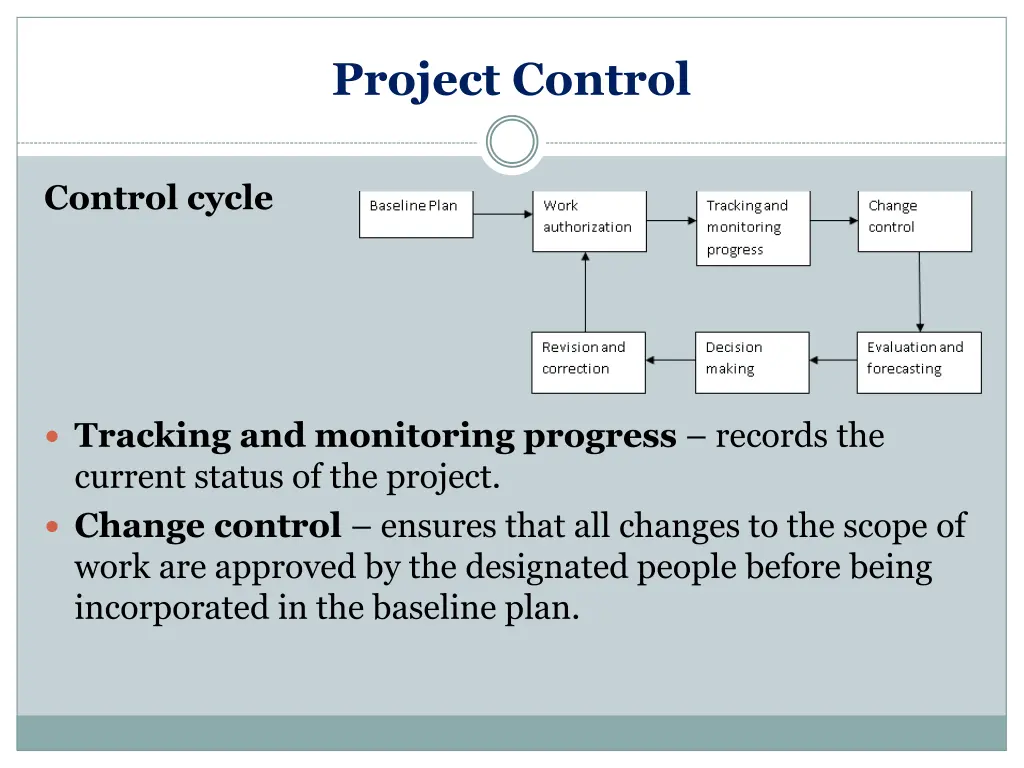project control 8