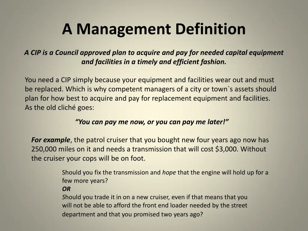 a management definition