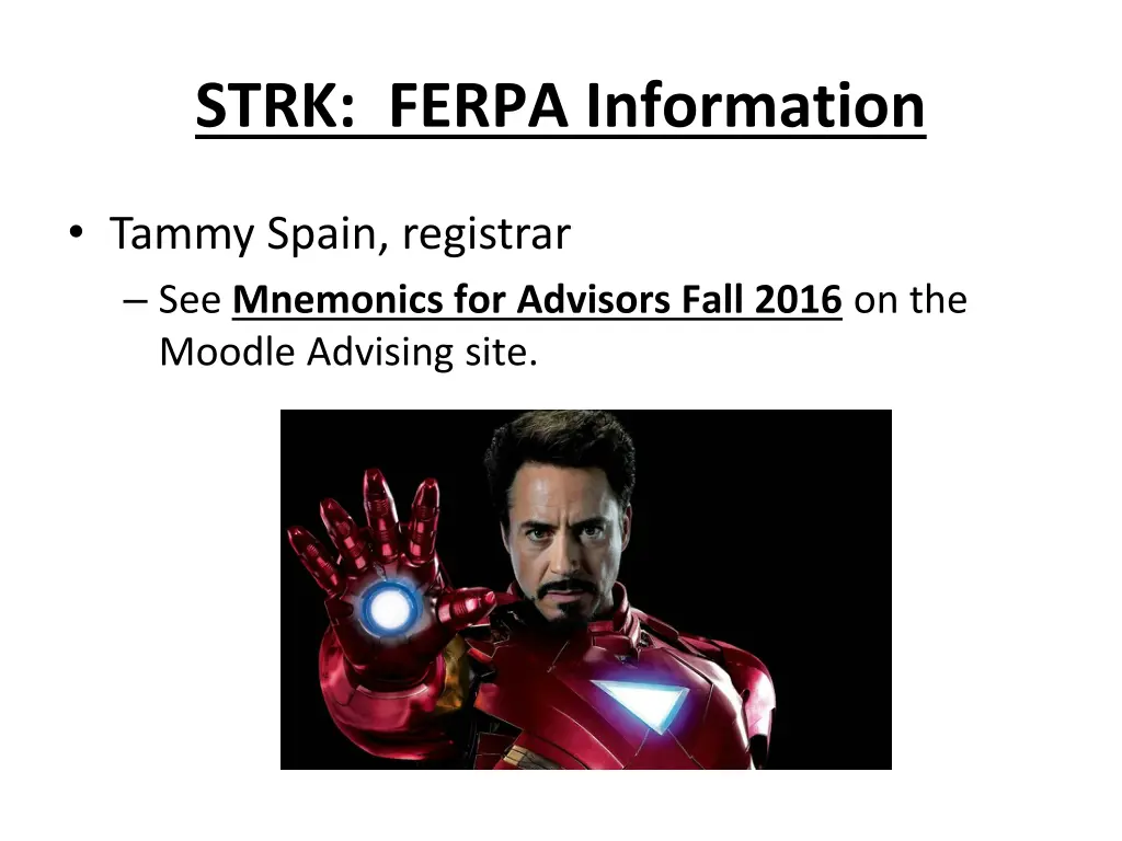 strk ferpa information