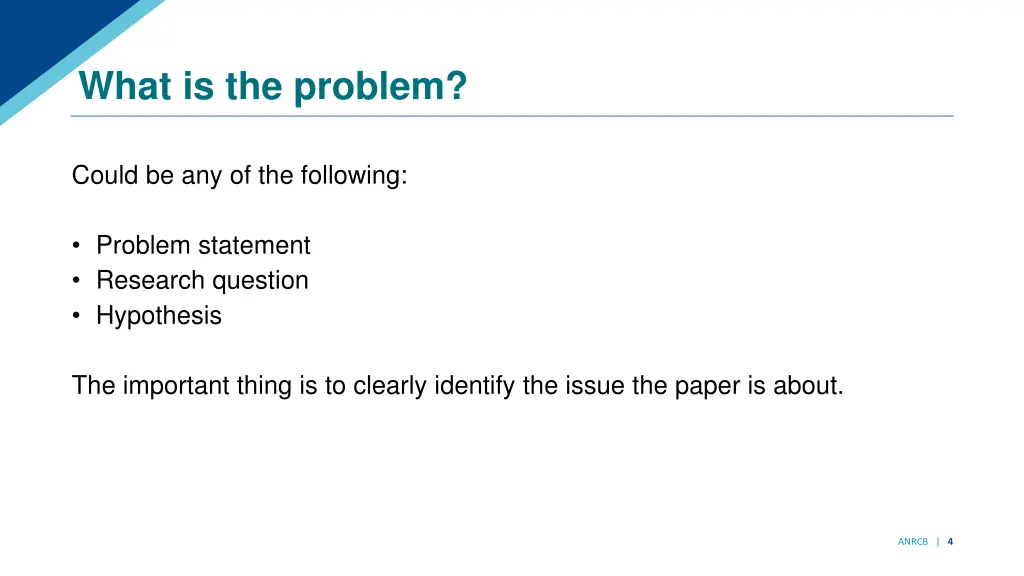 what is the problem