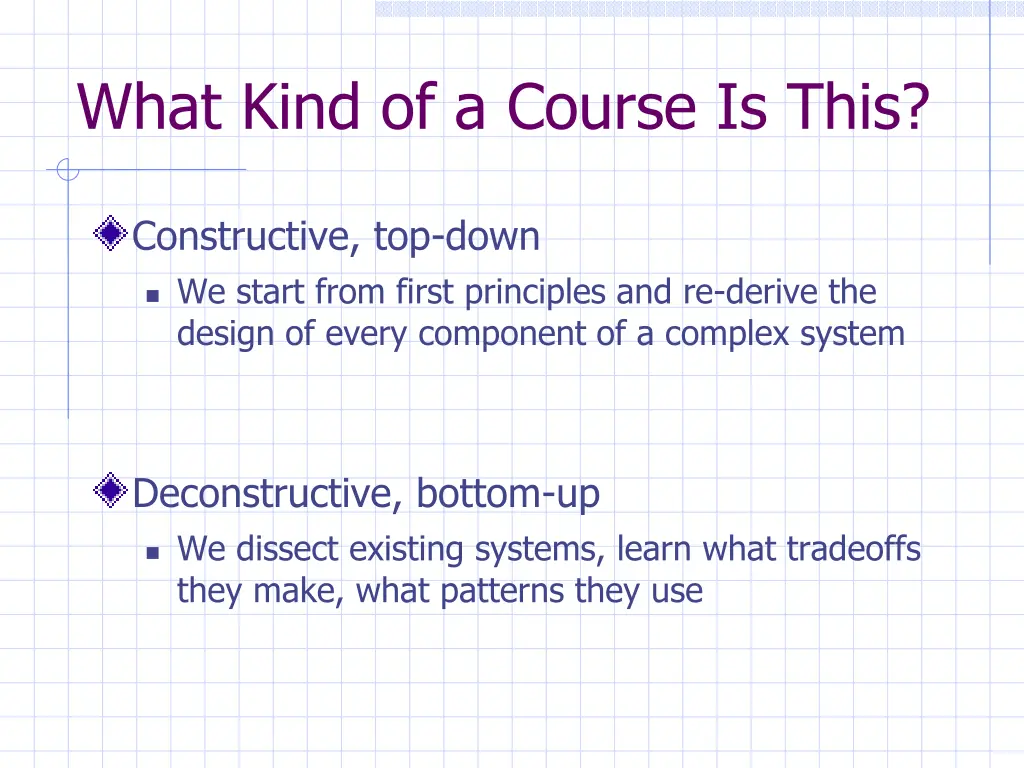 what kind of a course is this